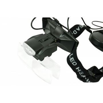 Stirn- Kopfbandlupe - [1.7x, 2x, 2.5x, 3.5x] - LED