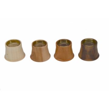 Uhrmacherlupe mit Holzgehäuse - 4x 22mm - Unikat