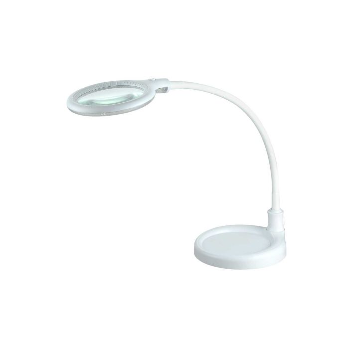 Lumeno #680X - Vergrößerungslampe [Tischklemme + Tischstativ] - 2.25x (5dpt) - Ø100mm - Weiß