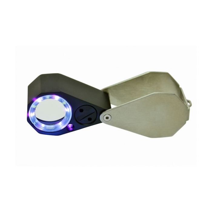 Präzisions-Einschlaglupe - 10x 20.5mm - Triplet LED / UV